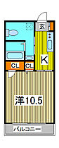 カンパヌールI 402 ｜ 埼玉県川口市大字里（賃貸マンション1K・4階・31.22㎡） その2