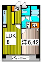 ア・ヴェーラ並木 804 ｜ 埼玉県川口市並木３丁目（賃貸マンション1DK・8階・37.57㎡） その2