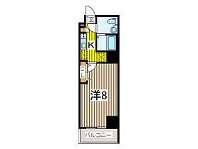 アルファコート蕨4 802 ｜ 埼玉県川口市芝新町（賃貸マンション1K・8階・24.08㎡） その2