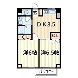 間取図画像 2DK