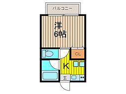 間取図画像 1K
