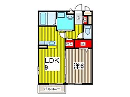 フェニックス 1LDKの間取図画像