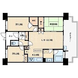 ダイアパレス南鳩ケ谷グランエール 3LDKの間取図画像
