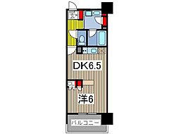 スパシエルクス西川口 1DKの間取図画像