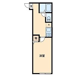 MELDIA戸田 1Kの間取図画像