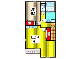コンフォース 1LDKの間取図画像
