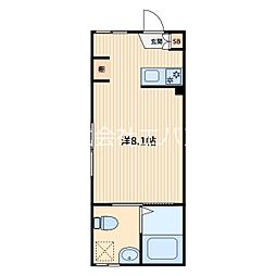フォルテ西川口 ワンルームの間取図画像