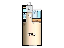 ベルウッドハイツ川口 ワンルームの間取図画像