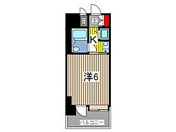 ライオンズマンション川口並木第2 1Kの間取図画像