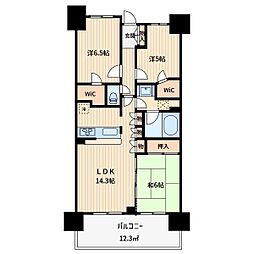 ビー・サイト 3LDKの間取図画像