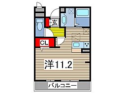 エトワール ワンルームの間取図画像