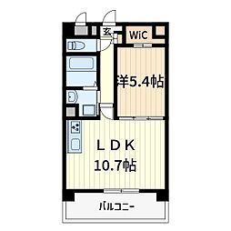 ベル・メゾン 1LDKの間取図画像