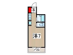 ウィンベルソロ西川口第10 ワンルームの間取図画像