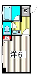 アイアイレジデンス川口 1Kの間取図画像