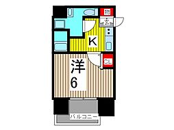 プレセダンヒルズ西川口 1Kの間取図画像