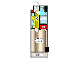アルファコート西川口26 1Kの間取図画像