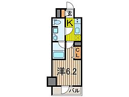 レアライゼ西川口 1Kの間取図画像