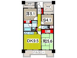 レクセルプラザ西川口 2SDKの間取図画像