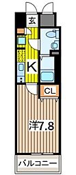 アルファコート西川口22 1Kの間取図画像