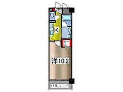 ラ・メゾンイグレック 1Kの間取図画像