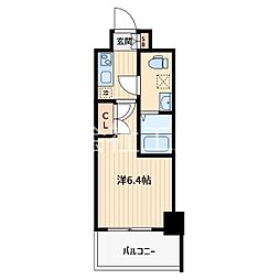 LIME RESIDENCE KAWAGUCHI EAST 1Kの間取図画像