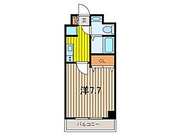S-FORT戸田公園 1Kの間取図画像