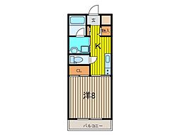 グランデレガーロ 1Kの間取図画像