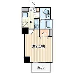 エスファルベ川口 1Kの間取図画像