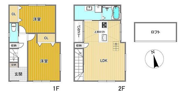 間取り 安立4丁目・中古戸建