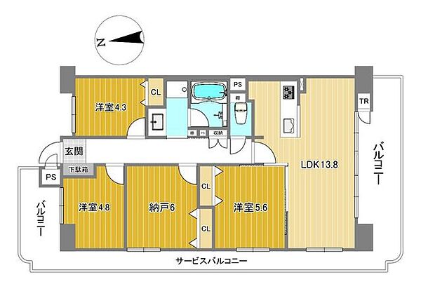 間取りを拡大表示