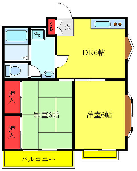 欅ホームズ ｜埼玉県川口市元郷3丁目(賃貸アパート2DK・1階・41.51㎡)の写真 その2