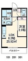 GRADUS川口元郷  ｜ 埼玉県川口市末広1丁目（賃貸アパート1LDK・1階・25.92㎡） その2