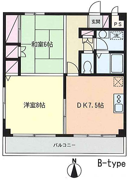 パールハウス ｜埼玉県川口市上青木西4丁目(賃貸マンション2DK・2階・51.80㎡)の写真 その2