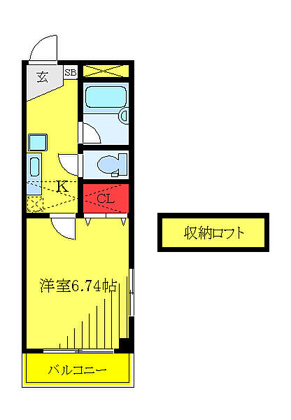 Ｌａ　Ｃａｓａ ｜埼玉県川口市飯塚4丁目(賃貸マンション1K・3階・20.75㎡)の写真 その2