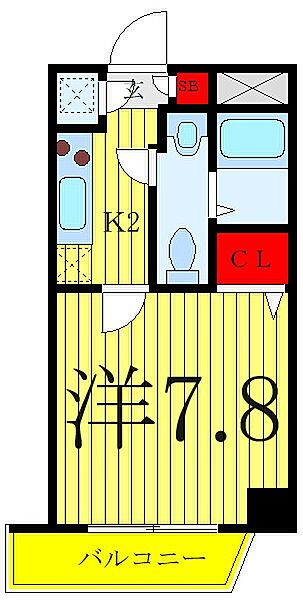 アルファコート蕨 ｜埼玉県川口市芝新町(賃貸マンション1K・3階・23.42㎡)の写真 その2