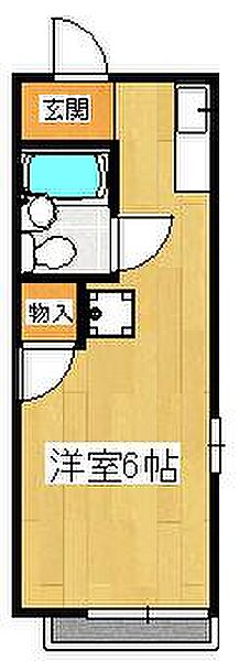 ホワイトハイツ 205｜千葉県市川市真間1丁目(賃貸アパート1R・2階・19.87㎡)の写真 その2