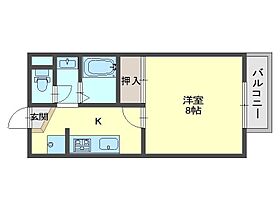 レジデンス　メリディオ 203 ｜ 滋賀県彦根市後三条町（賃貸アパート1K・2階・28.03㎡） その2