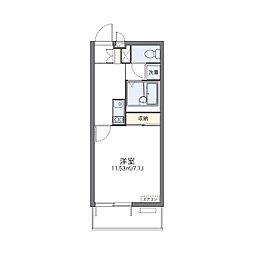LEONEXTガーデン羽根木 1Kの間取図画像