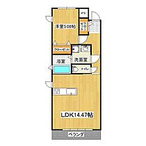 エーリおおつ野 205 ｜ 茨城県土浦市おおつ野8丁目（賃貸マンション1LDK・2階・50.02㎡） その2