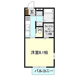 間取図画像 1K