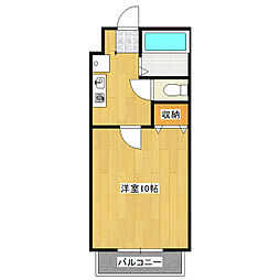 フェリーチェ 1Kの間取図画像