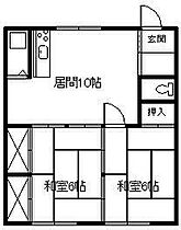 成川マンションC棟 2-2 ｜ 北海道旭川市末広六条1丁目（賃貸アパート2LDK・2階・45.36㎡） その2