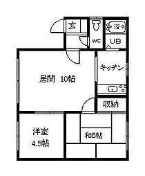 間取図画像 2LDK