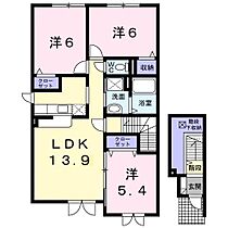 モントレゾール（名寄） 201 ｜ 北海道名寄市西二条南12丁目（賃貸アパート3LDK・2階・72.46㎡） その2