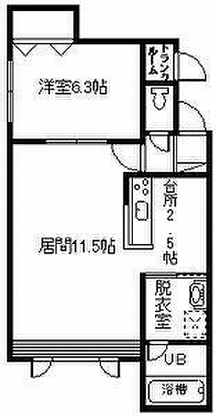 マラカイトグリーン 202｜北海道旭川市新富二条1丁目(賃貸アパート1LDK・2階・48.10㎡)の写真 その2