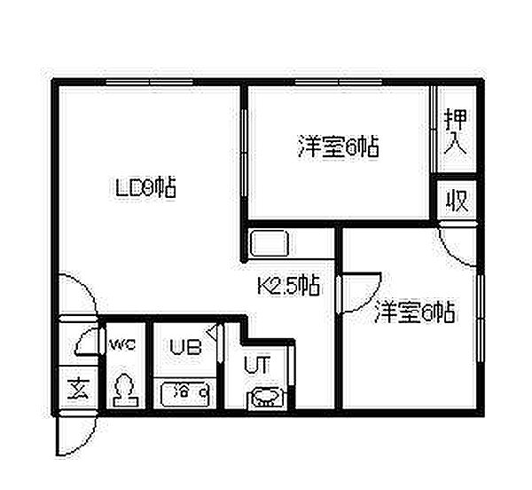 末広1-1MS 301｜北海道旭川市末広一条1丁目(賃貸マンション2LDK・3階・51.44㎡)の写真 その2