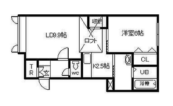 ルミュゼ末広 201｜北海道旭川市末広三条4丁目(賃貸アパート1LDK・2階・45.58㎡)の写真 その2