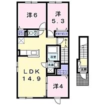 グランドキャニオン 201 ｜ 北海道名寄市西十条北5丁目（賃貸アパート3LDK・2階・66.85㎡） その2