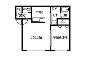 SEEDVI 106 ｜ 北海道士別市大通東3丁目（賃貸アパート1LDK・1階・45.03㎡） その2