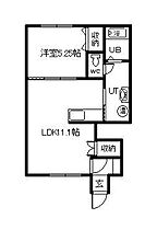 とまとハウス2 103 ｜ 北海道名寄市西二条北4丁目（賃貸アパート1LDK・1階・39.42㎡） その2